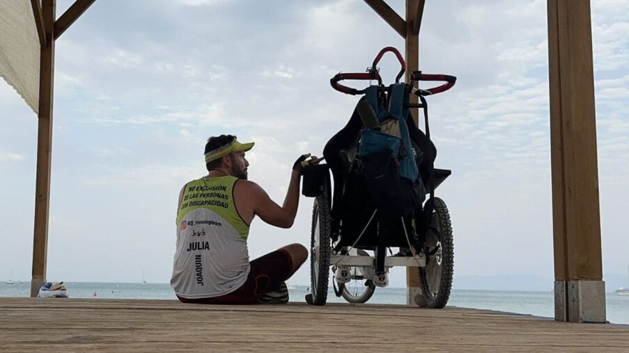 Joaquín solicita financiación para seguir disfrutando del deporte junto a su hija con discapacidad​