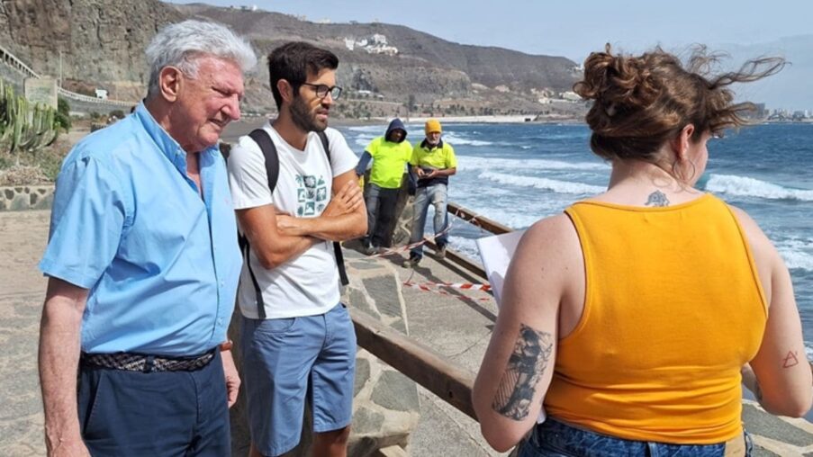 Comienzan las obras para mejorar la accesibilidad en la Playa de la Laja, en Las Palmas de Gran Canaria​